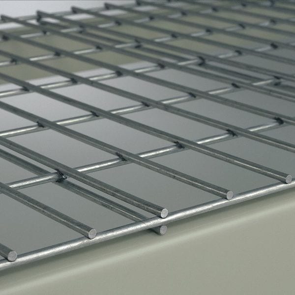 Decking, Steel Wire, 60 in W, 36 in D, Zinc, Zinc Finish, Gauge: 5