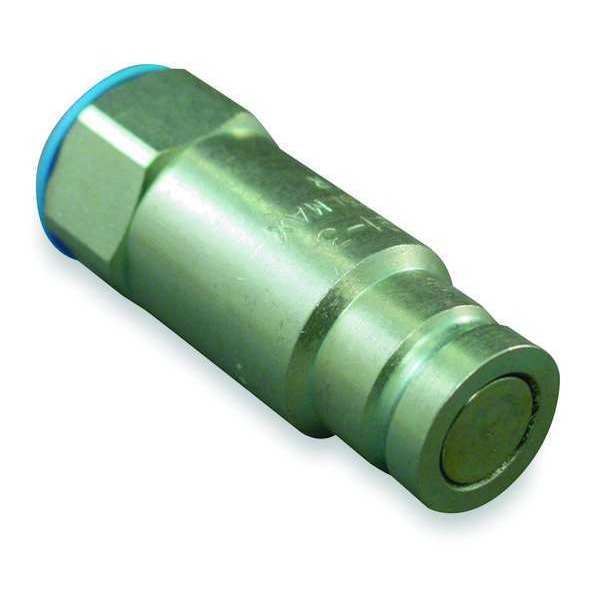 Hydraulic Quick Connect Hose Coupling, Steel Body, Push-to-Connect Lock, 1/2