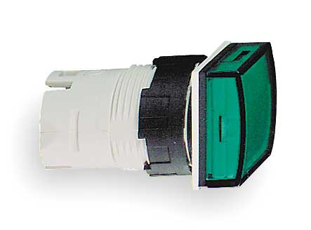 Pilot Light Head, Green, LED