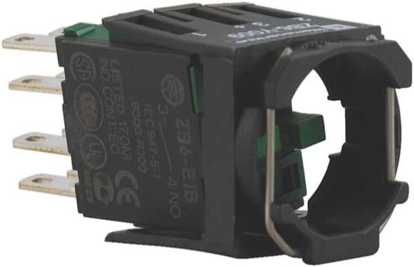 Contact Block, 2NO Slow Break, 16mm