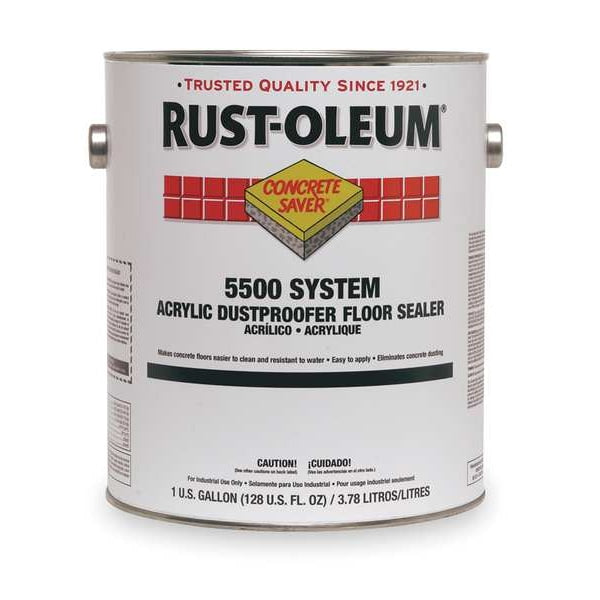 1 gal Concrete Dustproofer Floor Sealer, Clear, Water Base