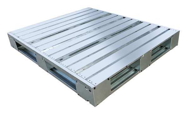 Rackable Galvanized steel Pallet, 48 in L, 40 in W, 5 3/8 in H