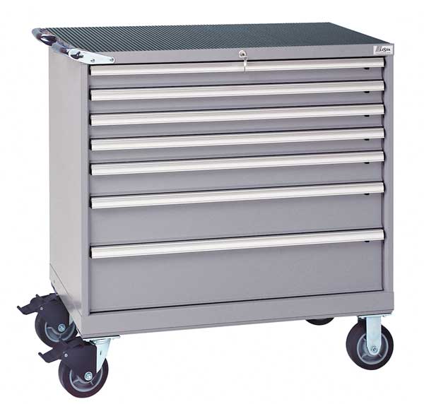Mobile Workbench Cabinet, 440 lb., Steel