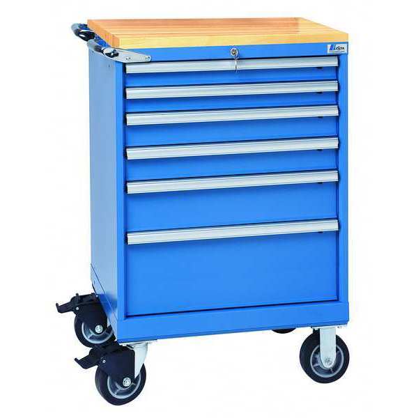 Mobile Service Bench, 165 lb., Bright Blue