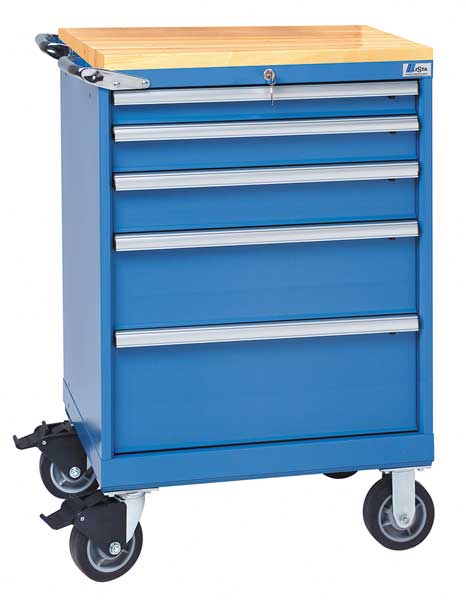 Mobile Service Bench, 165 lb., Bright Blue