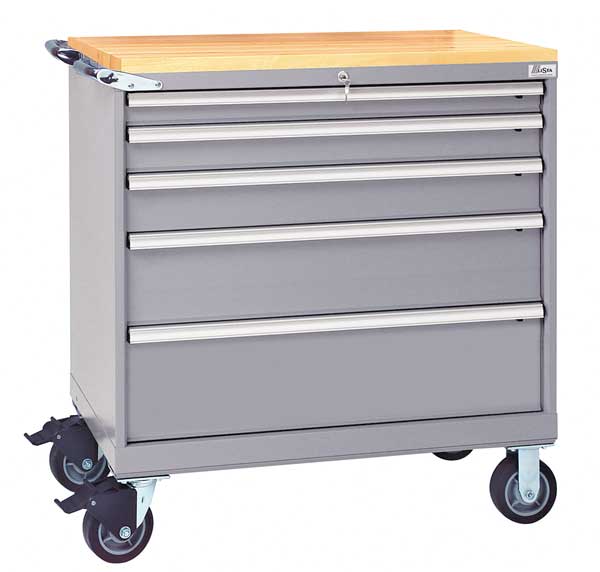 Mobile Service Bench, 440 lb., Light Gray