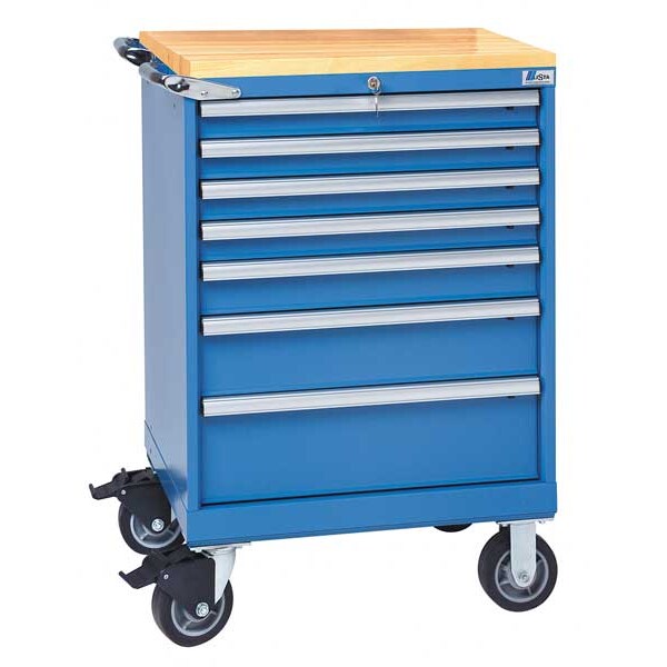 Mobile Service Bench, 440 lb., Bright Blue