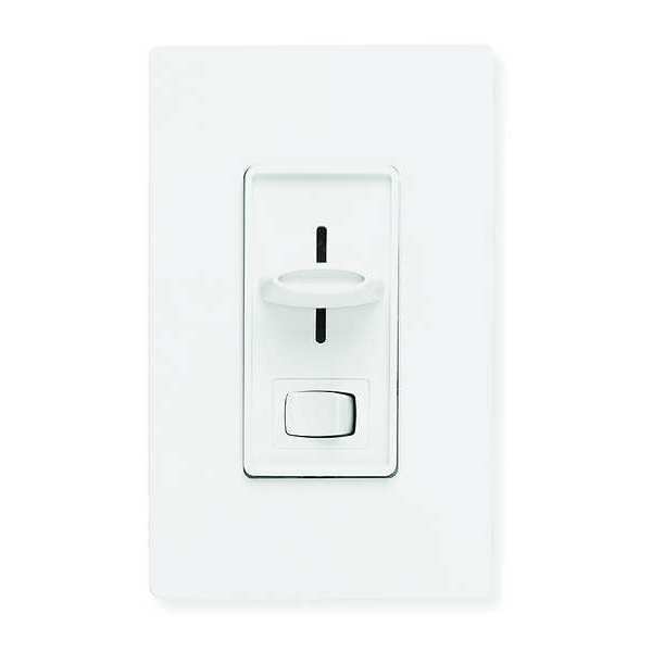 Lighting Dimmer, Slide, 3-Way, 8A, 120V, Wht