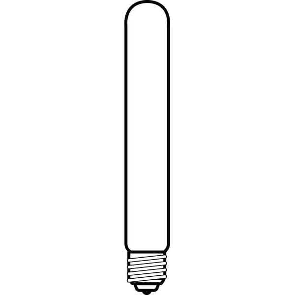 GE LIGHTING 25W, T6 1/2 Incandescent Light Bulb, Lumens: 240
