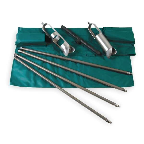 Soil Auger Kit, Dia 2 1/4 In, Depth 16Feet