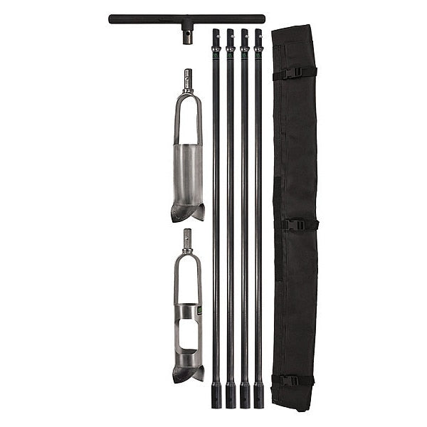 Soil Auger Kit, Dia 3 1/4 In, Depth 12Feet