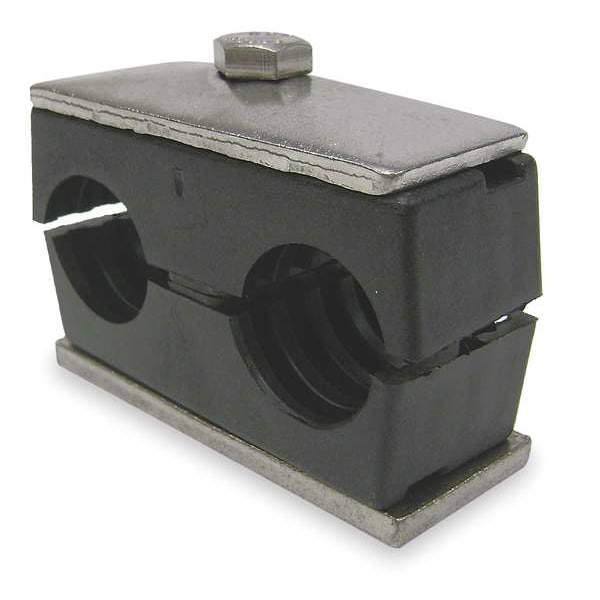 Tube Clamp Kit, Tube 1 1/4 In, Zinc-Plated