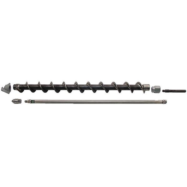 Hollowstem Auger Kit, Dia 3 In, Depth24 In