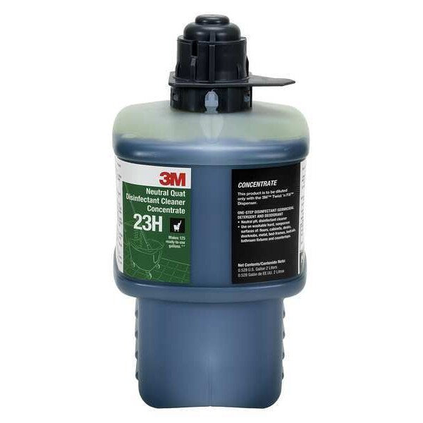 Neutral Quat Disinfecting Cleaner , 2L Bottle , Lemon , Blue
