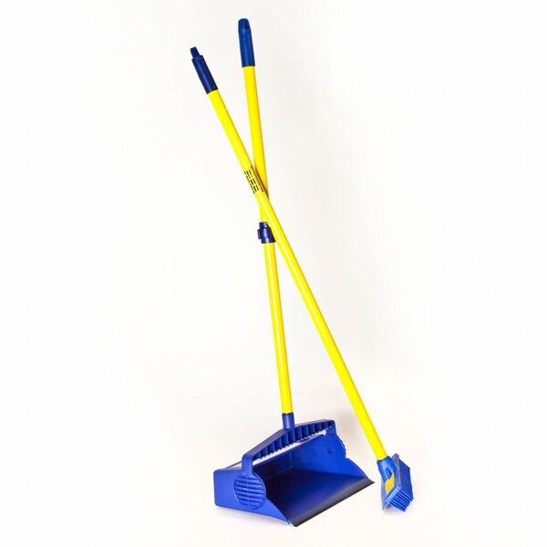 Broom Set, Blue, Rubber