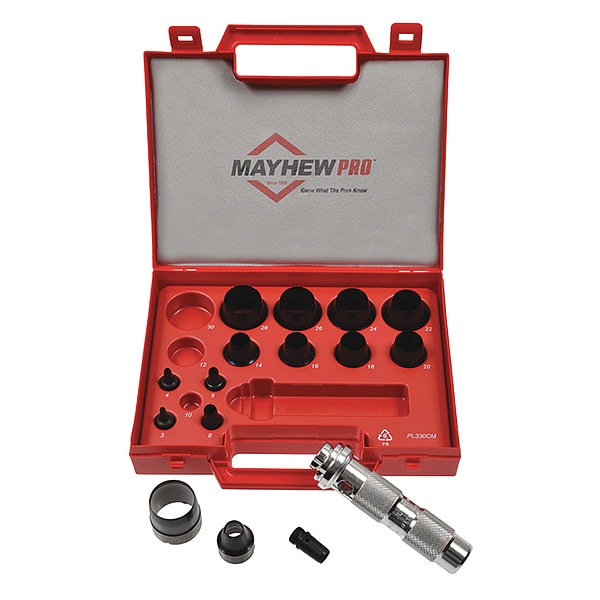 Metric Hollow Punch Set, 3mm to 30mm