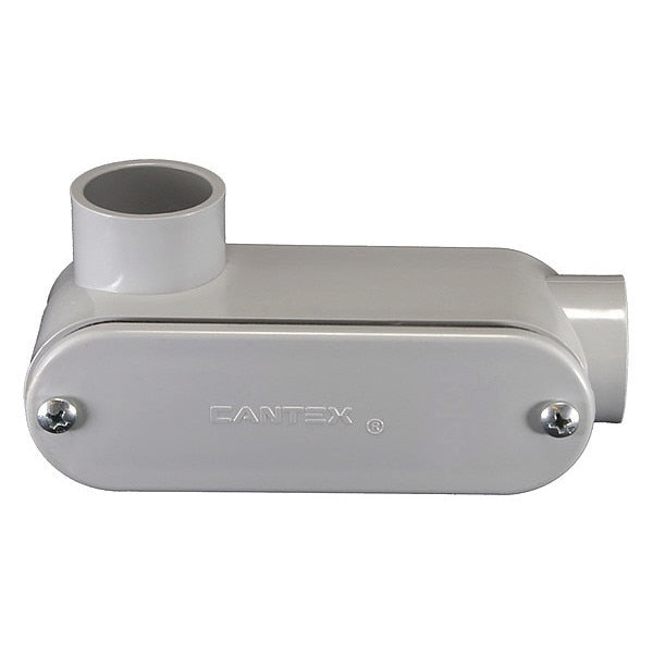 Conduit Outlet Body, PVC, LL, Conduit Outlet Hub Size: 3/4