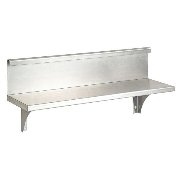 Utility Shelf w/Backsplash, 8-1/8x24x5In