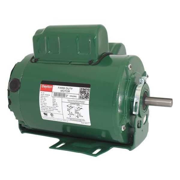 Agricultural Fan Motor, Capacitor-Start/Run, 3/4 HP, 115/208-230V AC, 1,725 Nameplate RPM, 56 Frame