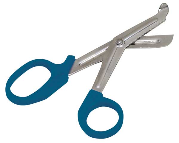 Medical Shears, Serrated, SS, 5-1/2 In
