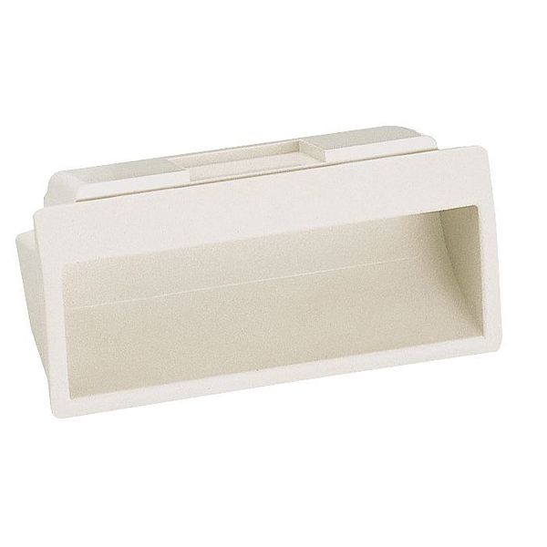 Recessed Pull Handle, Thermoplastic, Matte, Matte, Snap-in