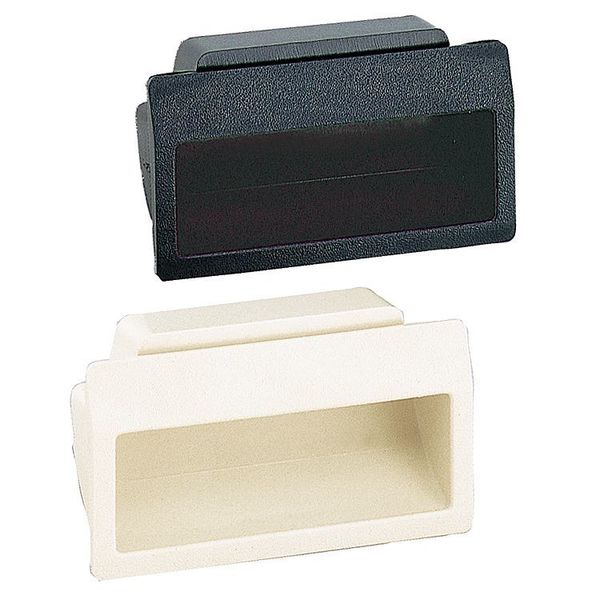 Recessed Pull Handle, Thermoplastic, Matte, Matte, Snap-in
