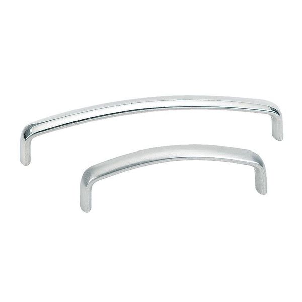 Pull Handle, 316 SS, 6 In. H, Polished, Threaded Holes