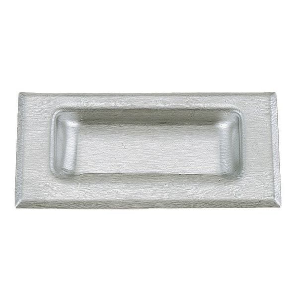 Recessed Pull Handle, Threaded Studs, Satin, Threaded Studs
