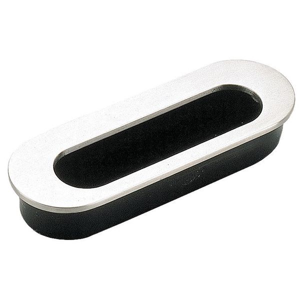 Recessed Pull Handle, Polished, Threaded Holes