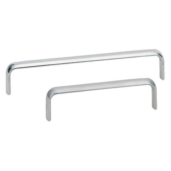 Pull Handle, 316 SS, 6 In. H, Polished, Threaded Holes