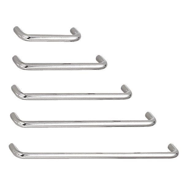 Pull Handle, 316 Stainless Steel, Satin, Satin, Threaded Holes