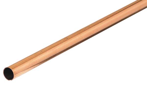 Straight Copper Tubing, 3/4 in Outside Dia, 10 ft Length, Type L