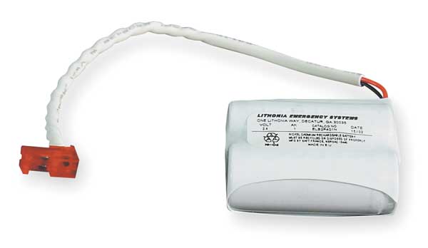 Battery, Nickel Cadmium, 2.4V, 0.0012A/HR.
