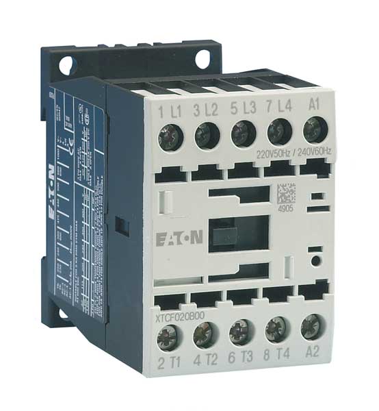 IEC Magnetic Contactor, 4 Poles, 24 V DC, 12 A, Reversing: No