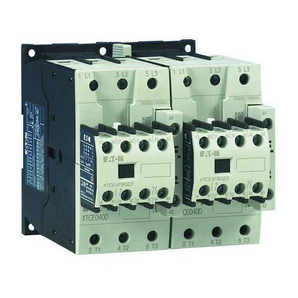 IEC Magnetic Contactor, 3 Poles, 24 V AC, 65 A, Reversing: Yes