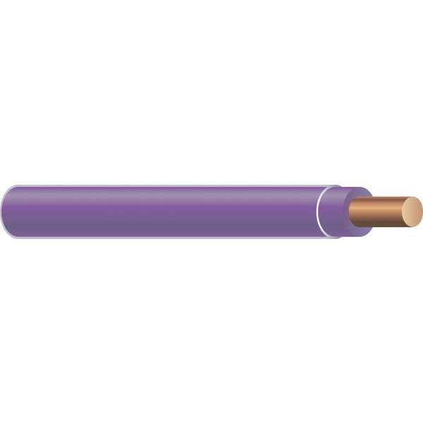 Building Wire, THHN, 12 AWG, 2,500 ft, Purple, Nylon Jacket, PVC Insulation