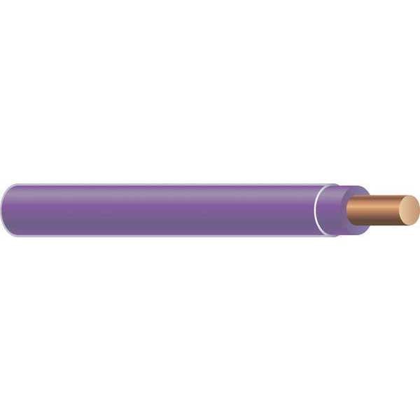 Building Wire, THHN, 14 AWG, 500 ft, Purple, Nylon Jacket, PVC Insulation