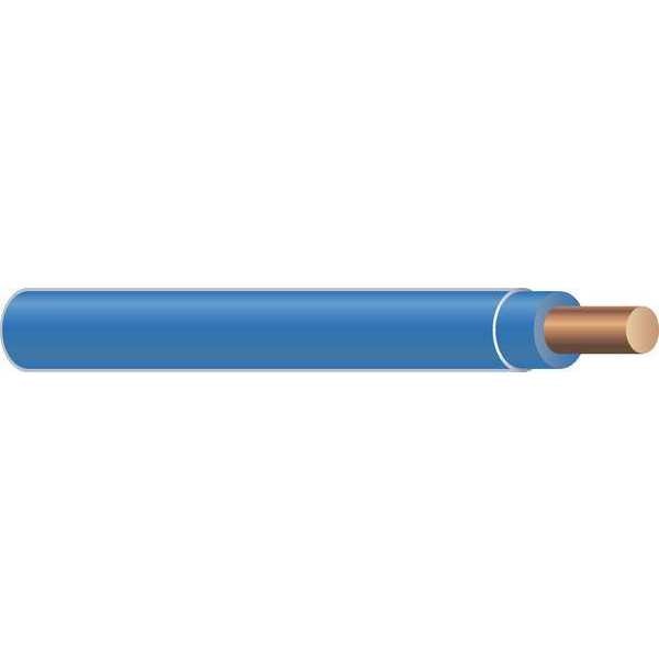 Building Wire, THHN, 12 AWG, 2,500 ft, Blue, Nylon Jacket, PVC Insulation