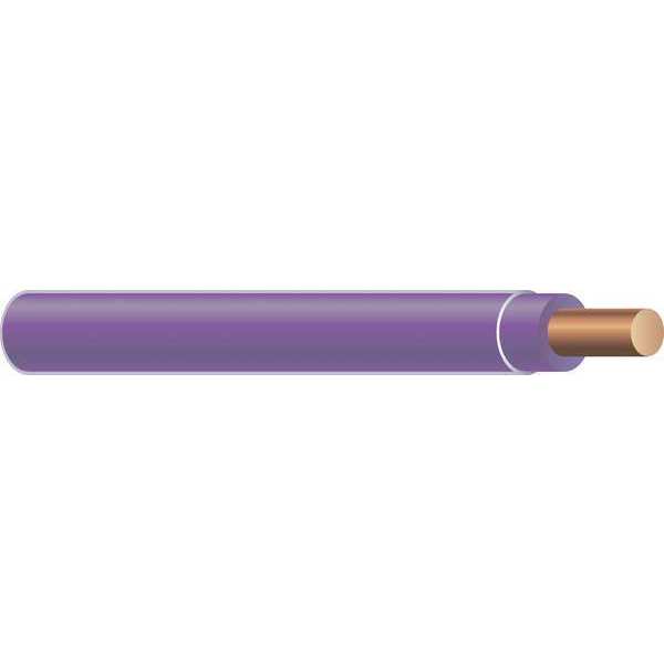 Building Wire, THHN, 10 AWG, 500 ft, Purple, Nylon Jacket, PVC Insulation
