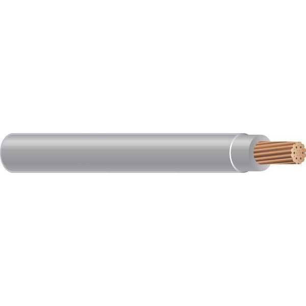 Building Wire, THHN, 10 AWG, 2,500 ft, Gray, Nylon Jacket, PVC Insulation
