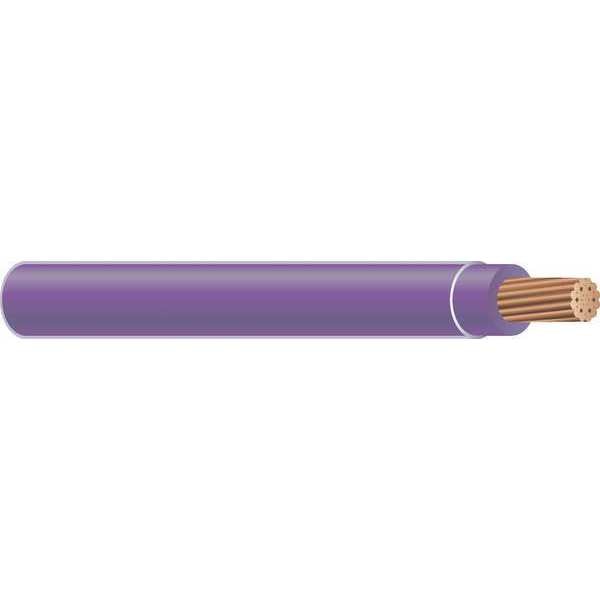Building Wire, THHN, 6 AWG, 500 ft, Purple, Nylon Jacket, PVC Insulation