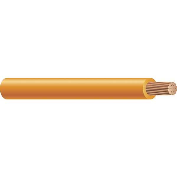 Building Wire, THHN, 6 AWG, 500 ft, Orange, Nylon Jacket, PVC Insulation