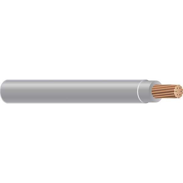 Building Wire, THHN, 6 AWG, 500 ft, Gray, Nylon Jacket, PVC Insulation
