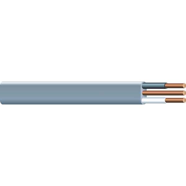 UF-B Underground Feeder Cable, 12/2 AWG, 250 ft