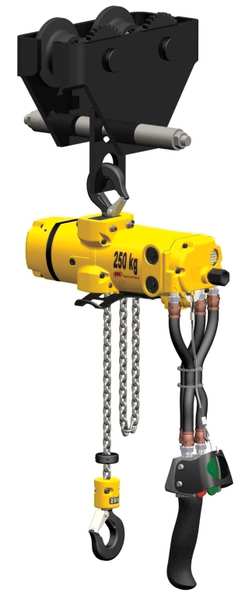 Air Chain Hoist, 550 lb. Cap., 10 ft. Lift