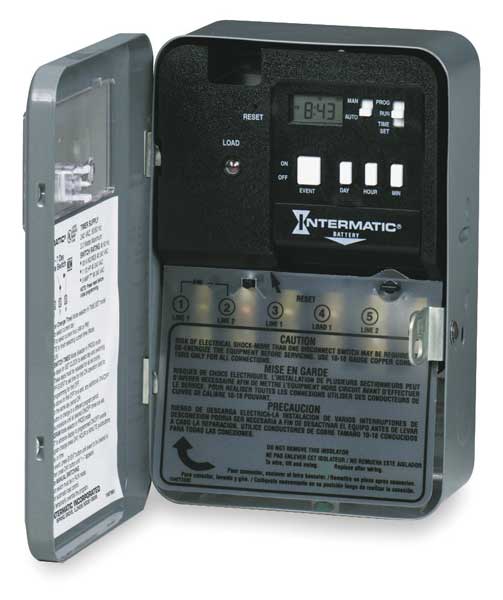 Electrnic & Mech Water Heater Timer, DPST