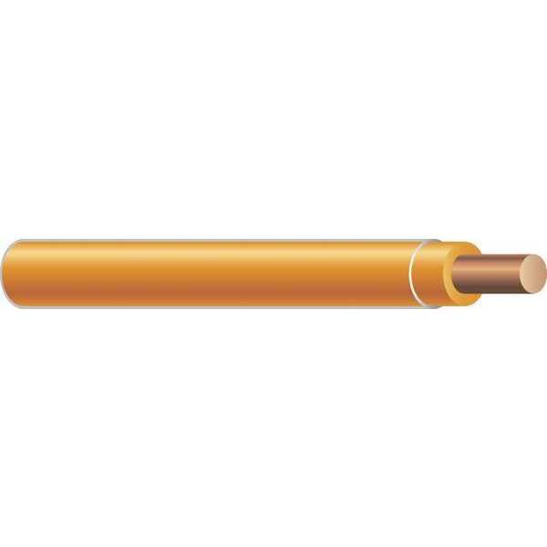 Building Wire, THHN, 10 AWG, 2,500 ft, Orange, Nylon Jacket, PVC Insulation