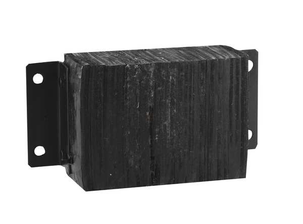 Dock Bumper, 12x4-1/2x32-3/4 In., Rubber