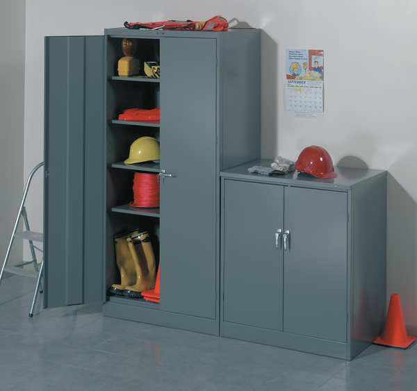 Shelf, 36 in W x 24 in D, Gray