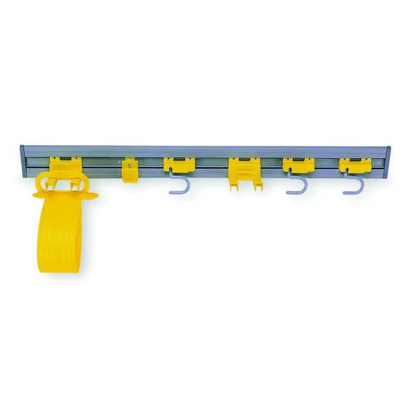 Closet Organizr/Tool Holdr, Gry/Ylw, Plstc